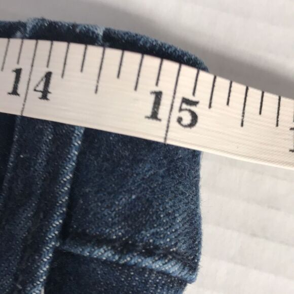 TOMMY HILFIGER Classic Boot Jeans Frayed Hem Womens Size 0 Wide Leg Flared Denim - Picture 11 of 12